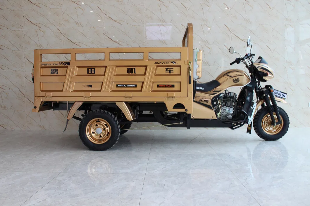 Hight Quality 350cc Motorcycle Tricycle 3wheel Heavy Loading Truck Cargo Tricycle for Adult Power Engine Water-Cooled Drum Brake